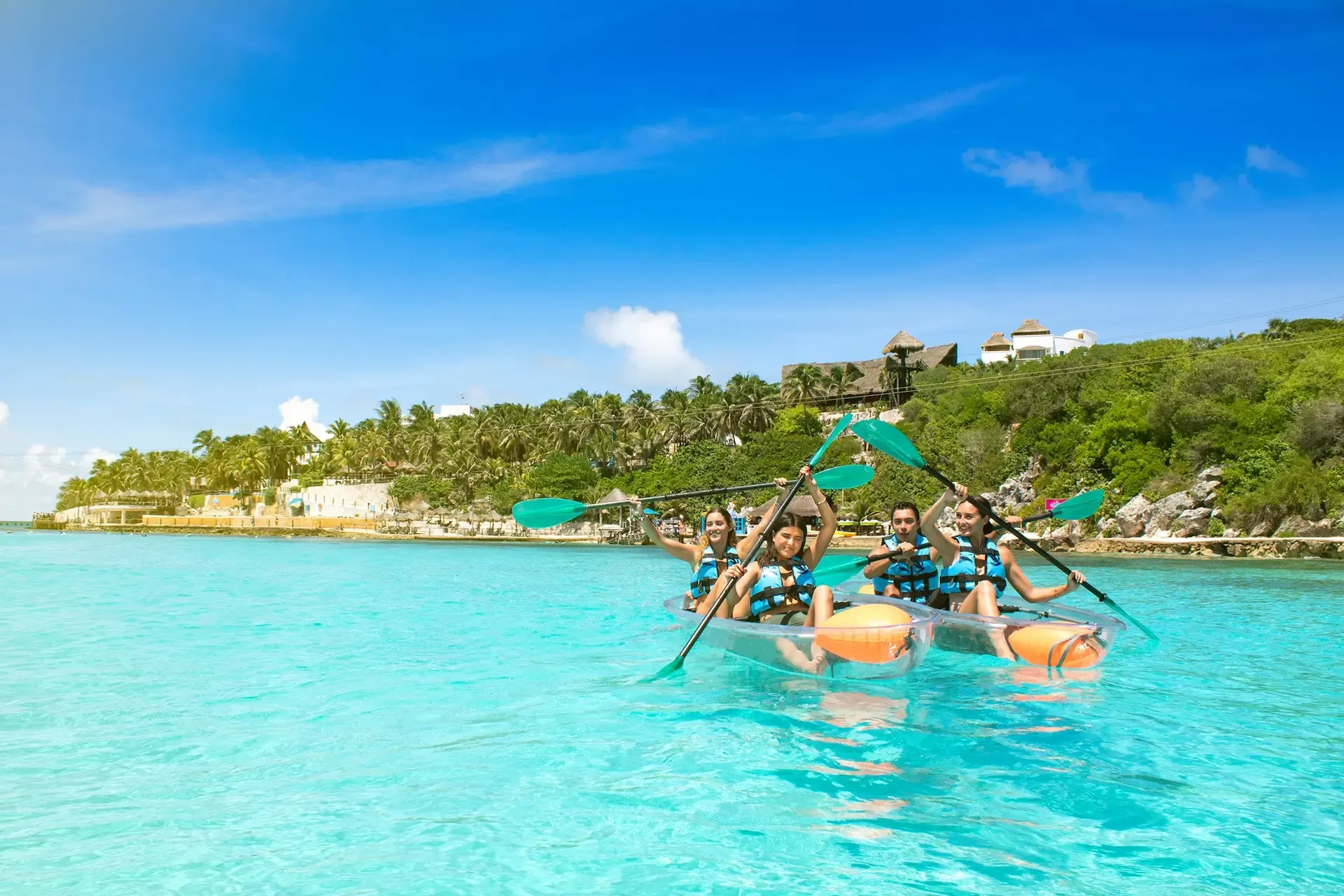 Kayak en Parque Garrafón, Isla Mujeres