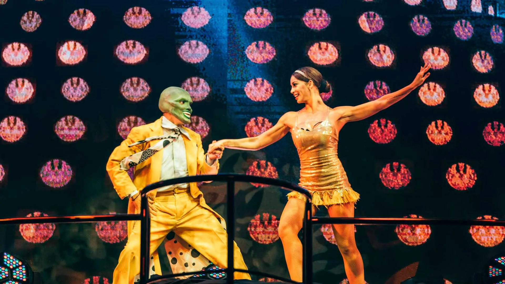 Personaje de The Mask durante el show de Coco Bongo